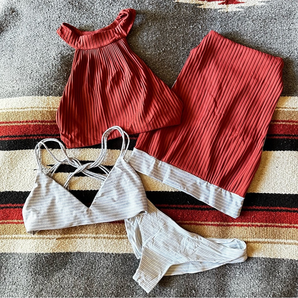Boys+Arrows Bikini BUNDLE! - 3 tops + 1 bottom - size small